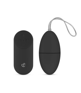 Виброяйцо с дистанционным пультом Easytoys, черное, 7 х 3.5 см - No Taboo