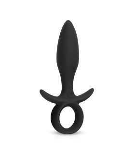 Анальная пробка с вибрацией Butt Buzzer Easytoys, силиконовая, черная, 14.5 х 2.6 см - No Taboo