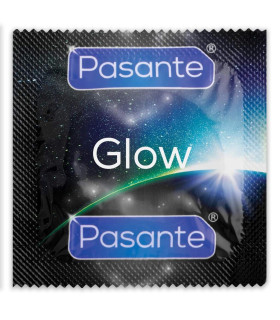 Резинки Pasante Glow, светятся в темноте, латексные, 12 шт. - No Taboo