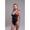 Портупея с крыльями One Size Black Angel 5 Candy Hero, экокожа, красная, фото №1 — секс шоп Украина, NO TABOO