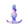 Анальная пробка рельефная Blush Avant силиконовая, разноцветная, 7.6 х 2.5 см фото №1 — секс игрушки: Украина, NO TABOO