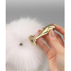 Анальный хвостик лисы Sevanda, металл и натуральный мех, белый, 7.7 х 2.3 см фото №5 — секс игрушки: Украина, NO TABOO