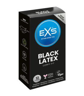 Презервативи чорні EXS, латексні, 12 шт. - No Taboo