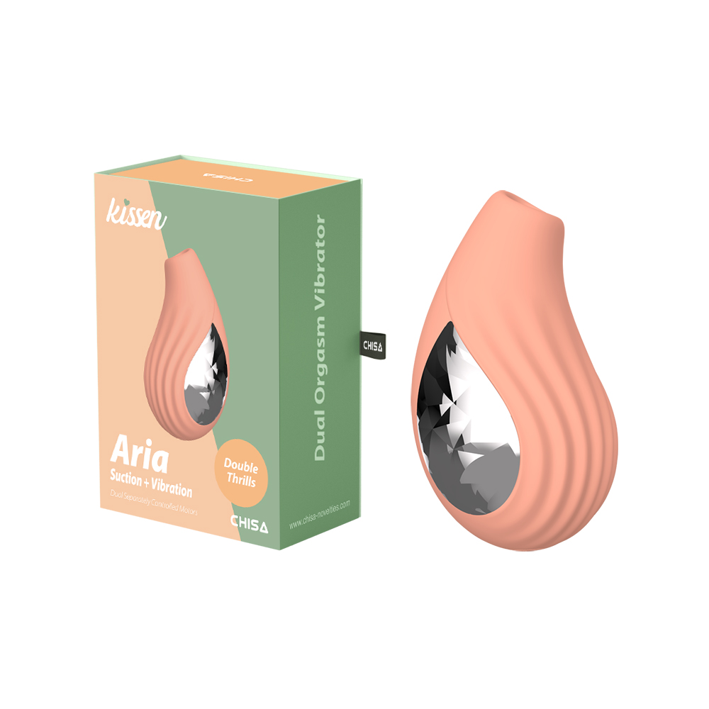Вакуумный стимулятор для клитора с вибрацией Aria Chisa Kissen, силиконовый, розовый фото №0 — секс игрушки: Украина, NO TABOO
