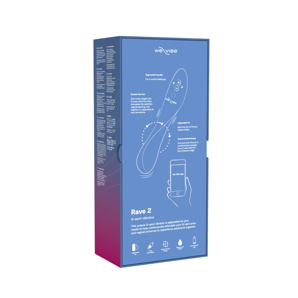 Вибратор для точки G Rave 2 We-Vibe, силиконовый, синий, 19.3 х 3 см фото №19 — секс игрушки: Украина, NO TABOO