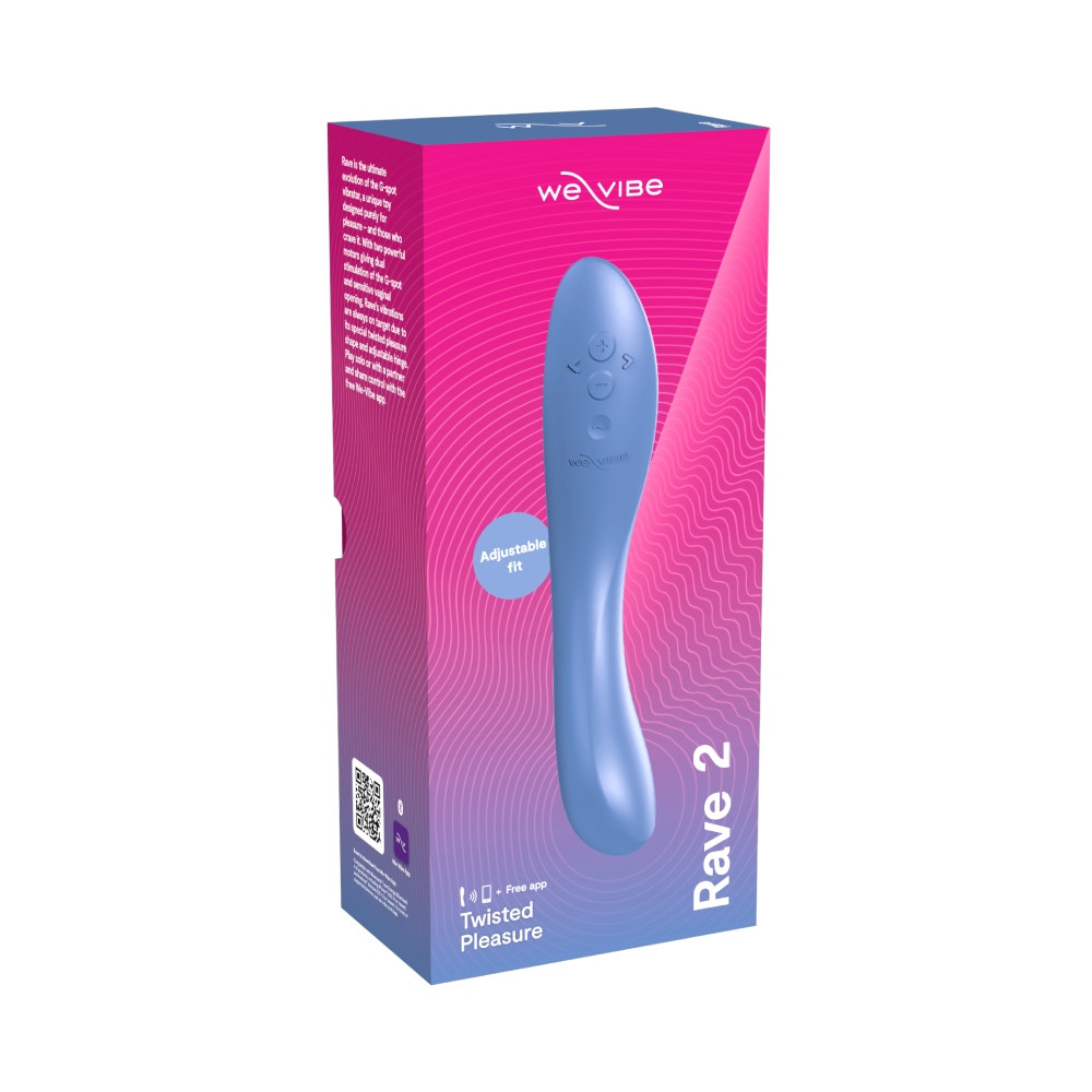 Вибратор для точки G Rave 2 We-Vibe, силиконовый, синий, 19.3 х 3 см фото №18 — секс игрушки: Украина, NO TABOO
