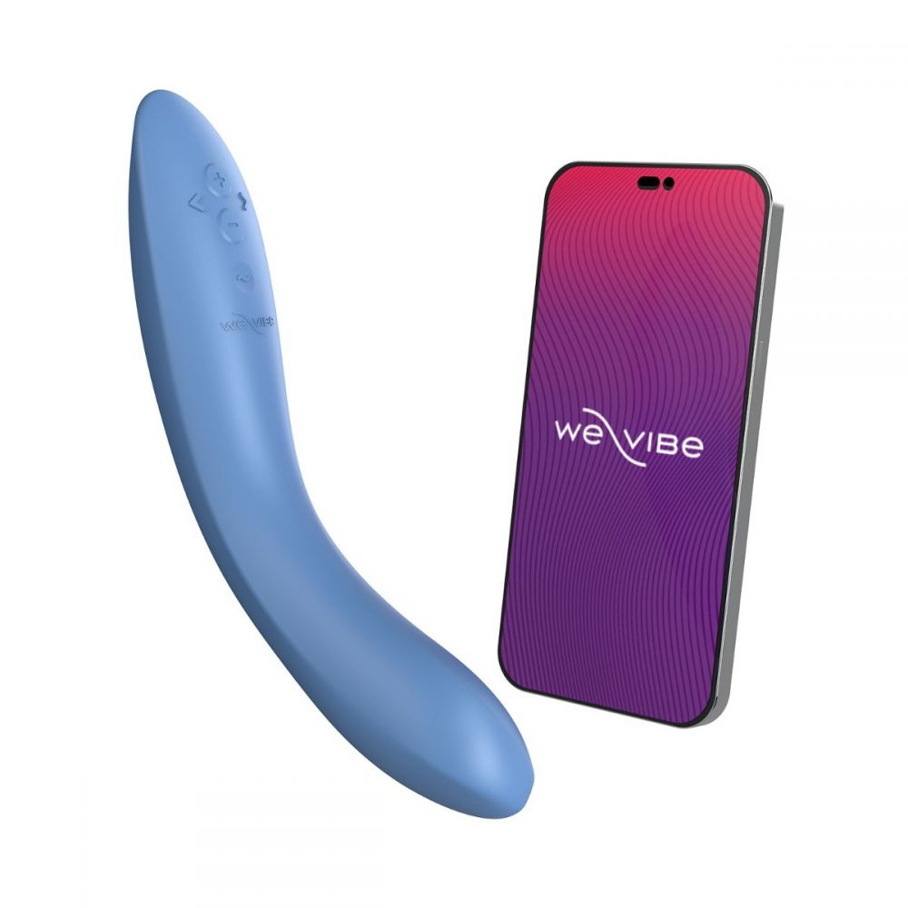 Вибратор для точки G Rave 2 We-Vibe, силиконовый, синий, 19.3 х 3 см фото №2 — секс игрушки: Украина, NO TABOO