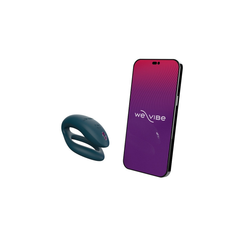 Вибратор для пар с пультом и приложением Sync O We-Vibe, силиконовый, зеленый фото №2 — секс игрушки: Украина, NO TABOO