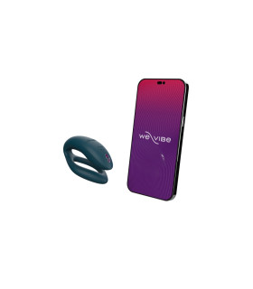 Вібратор для пар з пультом і додатком Sync O We-Vibe, силіконовий, зелений - No Taboo