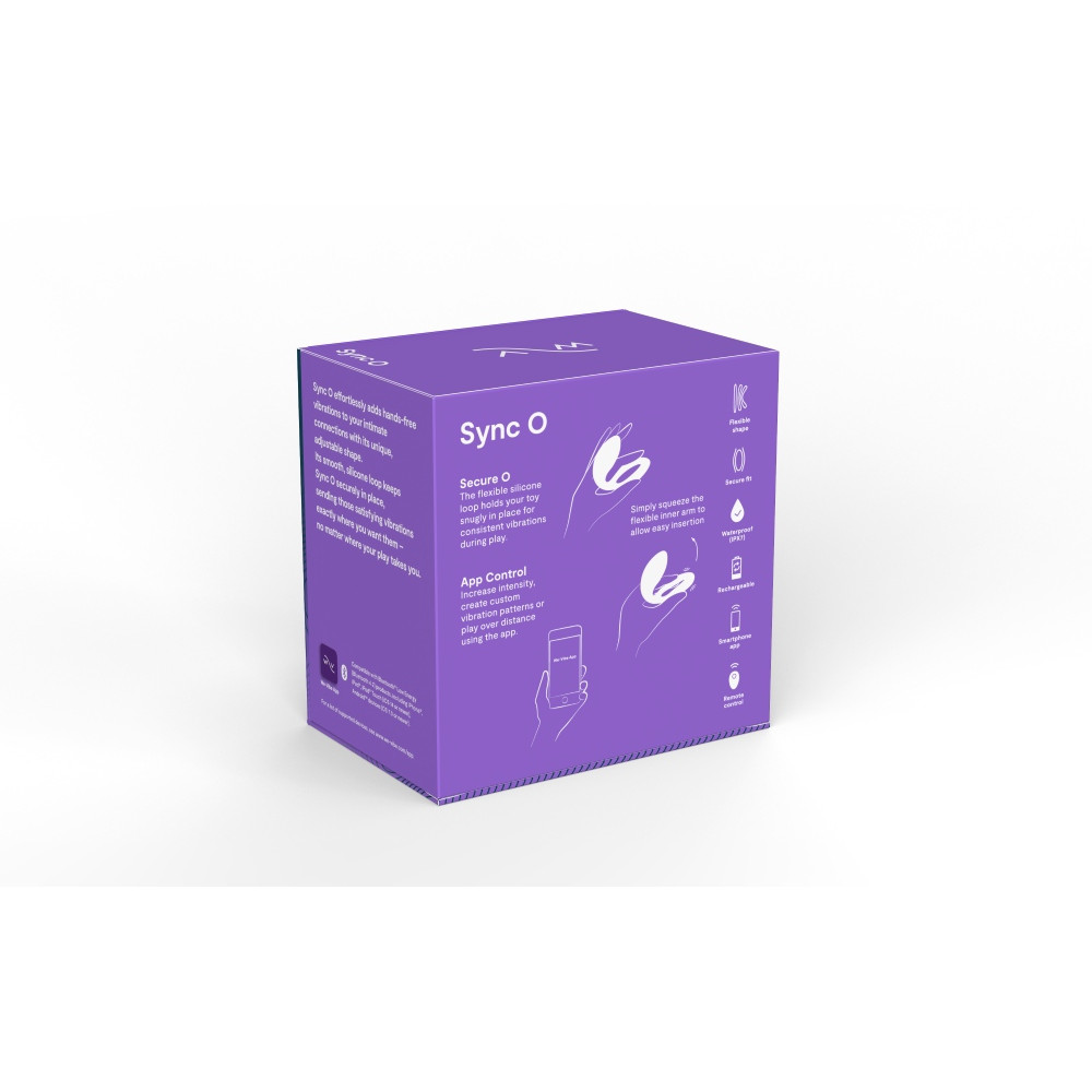 Вибратор для пар с пультом и приложением Sync O We-Vibe, силиконовый, фиолетовый фото №22 — секс игрушки: Украина, NO TABOO