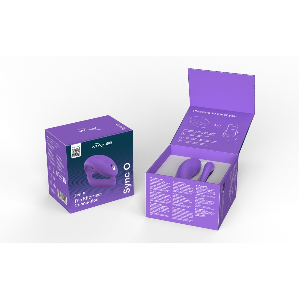 Вибратор для пар с пультом и приложением Sync O We-Vibe, силиконовый, фиолетовый фото №24 — секс игрушки: Украина, NO TABOO