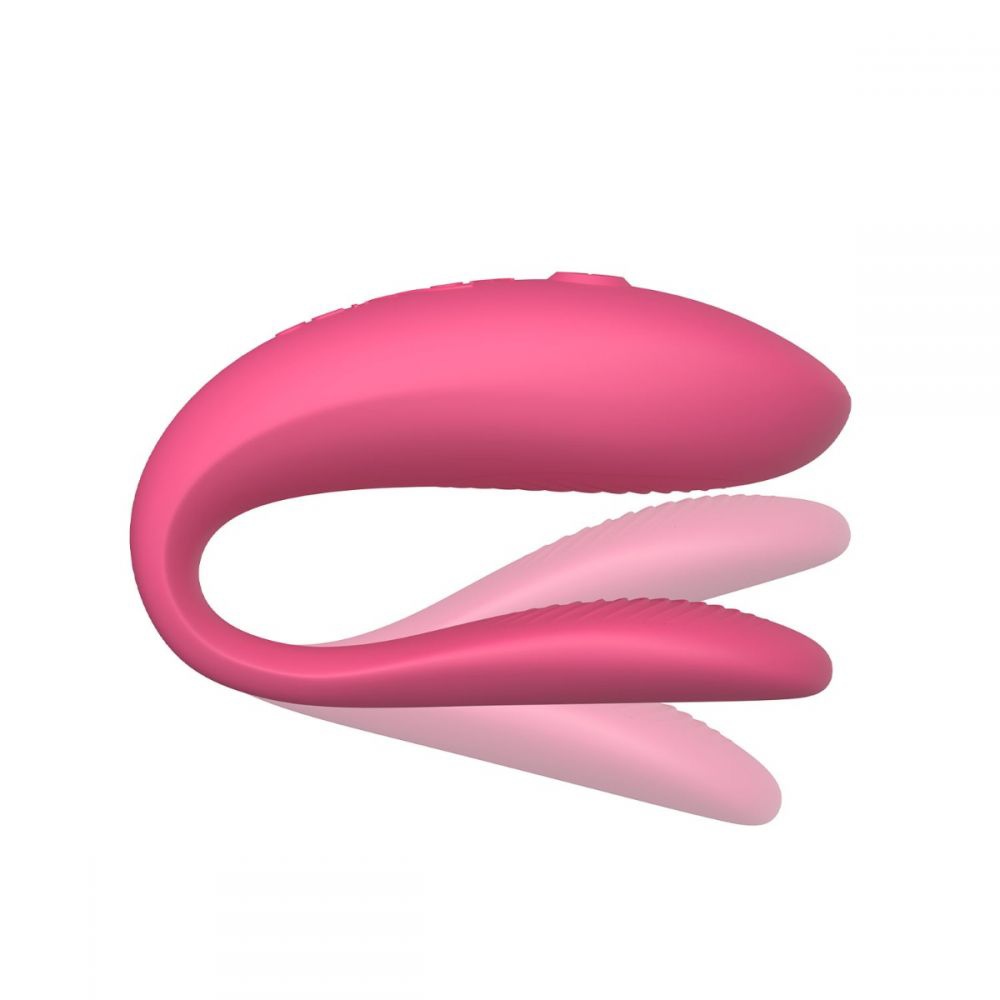 Инновационный смарт вибратор для пар Sync Lite We-Vibe, силиконовый, розовый фото №3 — секс игрушки: Украина, NO TABOO