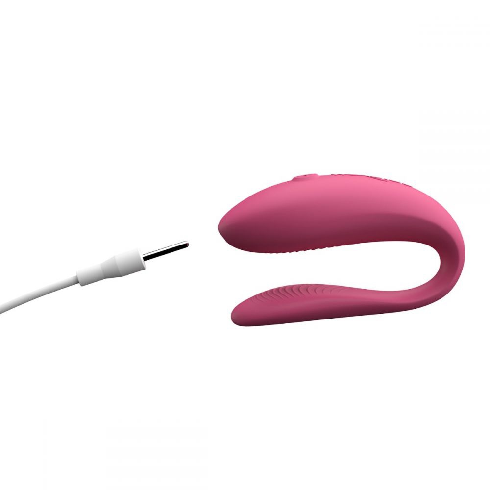 Инновационный смарт вибратор для пар Sync Lite We-Vibe, силиконовый, розовый фото №6 — секс игрушки: Украина, NO TABOO