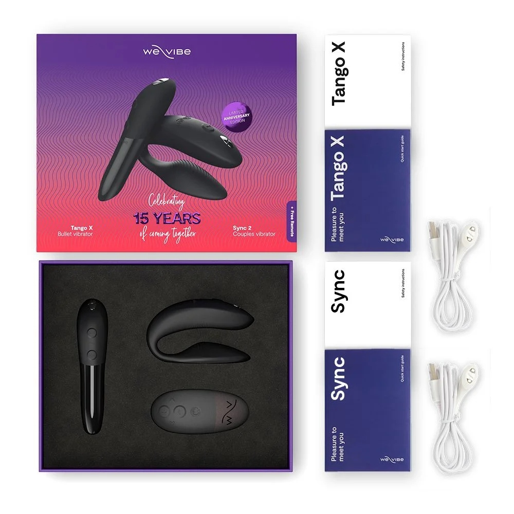 Набор секс-игрушек We-Vibe Limited Anniversary Edition с Sync 2 и Tango X фото №8 — секс игрушки: Украина, NO TABOO