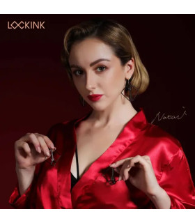 Затискачі для сосків Lockink, металеві, срібні - No Taboo