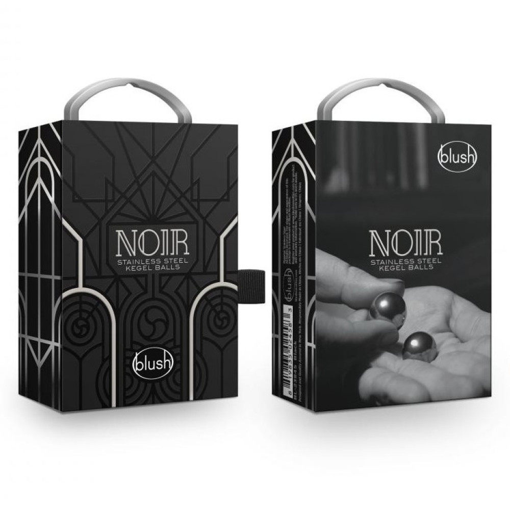 Вагинальные шарики Noir Blush, металлические, серебряные, 60 г фото №2 — секс игрушки: Украина, NO TABOO