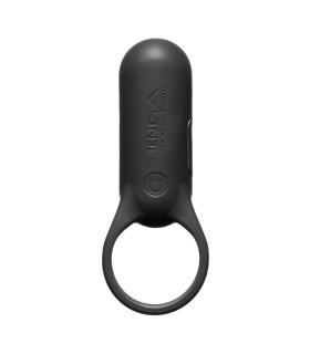 Эрекционное кольцо с вибрацией SVR Plus Tenga, силиконовое, черное, 9.7 х 3.8 см - No Taboo