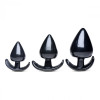 Набор анальных пробок разного размера Triple Spades Master Series, черные, 3 шт. фото №1 — секс игрушки: Украина, NO TABOO