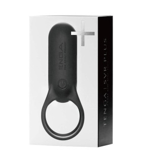 Эрекционное кольцо с вибрацией SVR Plus Tenga, силиконовое, черное, 9.7 х 3.8 см - No Taboo