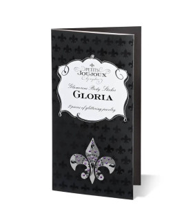Украшения со стразами для груди Gloria Petits Joujoux, розово-черные - No Taboo