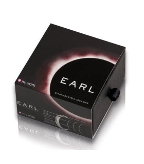 Эрекционное кольцо 5.5 см Earl Mystim, металлическое, серебряное - No Taboo