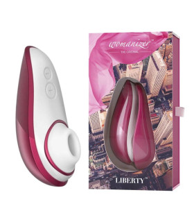 Бесконтактный массажер клитора Womanizer (Вуманайзер) Liberty Red - No Taboo