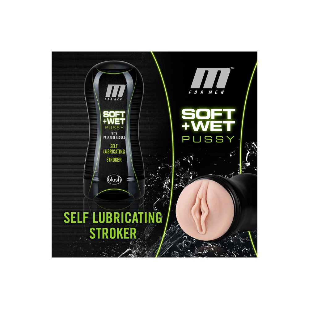 Мастурбатор вагина в колбе Soft & Wet Blush, самосмазывающийся, черный, 18.5 х 8 см фото №5 — секс игрушки: Украина, NO TABOO