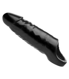 Насадка для пенис реалистичная удлиняющая Mamba XL Master Series, черная, 23 х 6.5 см - No Taboo