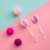 Набор вагинальных шариков Geisha Balls 3 Gvibe, силиконовые, розовые, 5 шт. фото №3 — секс игрушки: Украина, NO TABOO