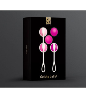 Набор вагинальных шариков Geisha Balls 3 Gvibe, силиконовые, розовые, 5 шт. - No Taboo