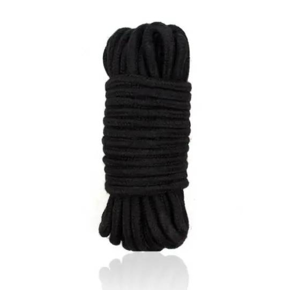 Верёвка для связывания IDEA SM хлопковая, чёрная, 5 м, фото №0 — секс шоп Украина, NO TABOO