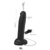Фаллоимитатор реалистичный с эякуляцией XL Strap-On-Me, силиконовый, черный, 17.8 х 3.9 см фото №5 — секс игрушки: Украина, NO TABOO