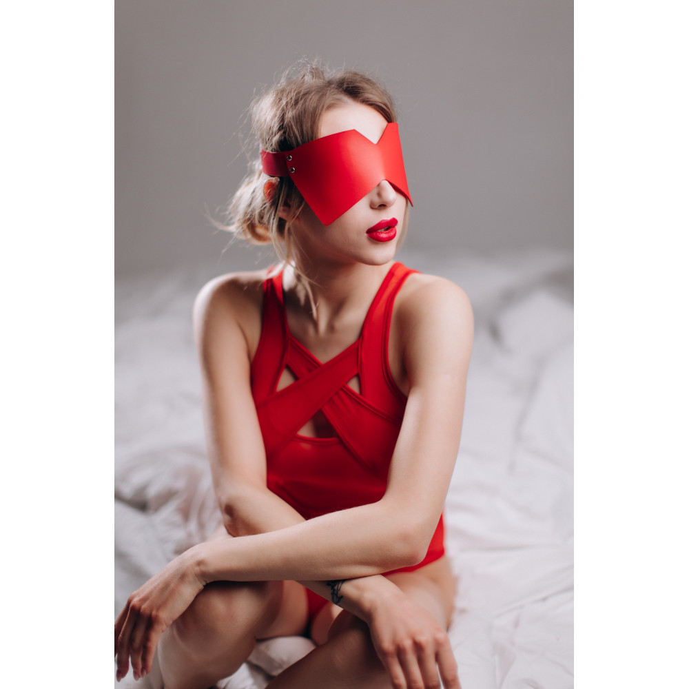 Маска на глаза MD3 Candy Hero, экокожа, красная, One Size, фото №0 — секс шоп Украина, NO TABOO