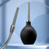 Анальный душ с рельефной насадкой Stream Enema Bulb Sevanda, металл, черно-серебристый, 295 мл фото №4 — секс игрушки: Украина, NO TABOO