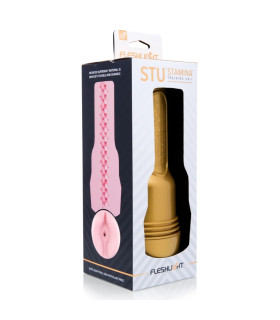 Мастурбатор анус в колбе Fleshlight STU Butt, рельефный, киберкожа, бежевый, 24.8 х 9 см - No Taboo