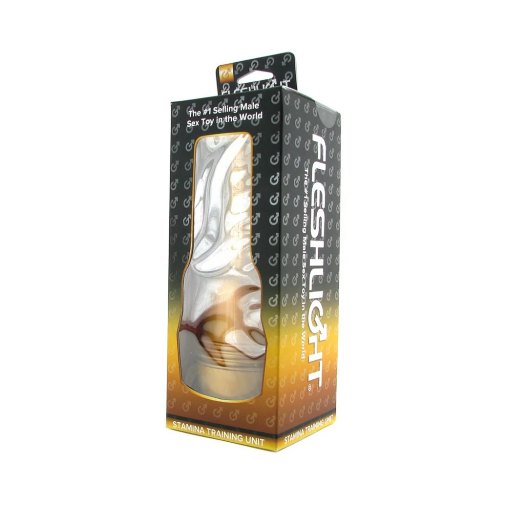 Мастурбатор вагина в колбе Fleshlight STU, рельефный, киберкожа, бежевый, 25 х 10 см фото №2 — секс игрушки: Украина, NO TABOO