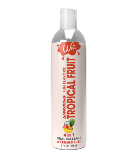 Лубрикант оральный согревающий Wet Tropical Fruit 118 мл, со вкусом тропических фруктов, на водной основе - No Taboo