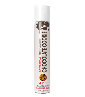 Лубрикант оральный согревающий Wet Warming Chocolate Cookie 30 мл, со вкусом печенья с шоколадом, на водной основе - No Taboo