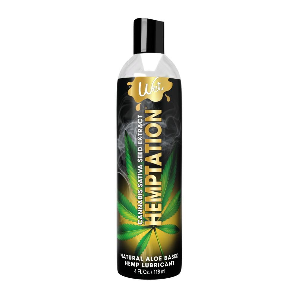 Лубрикант с экстрактом канабиса Wet Hemptation 118 мл, на водной основе, фото №0 — секс шоп Украина, NO TABOO