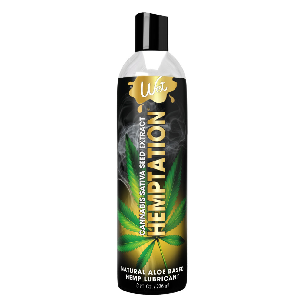 Лубрикант с экстрактом канабиса Wet Hemptation 236 мл, на водной основе, фото №0 — секс шоп Украина, NO TABOO