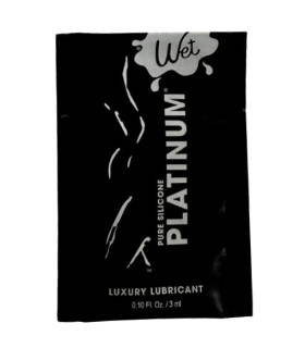 Пробник лубрикант 3 мл Wet Platinum Premium, на силиконовой основе - No Taboo