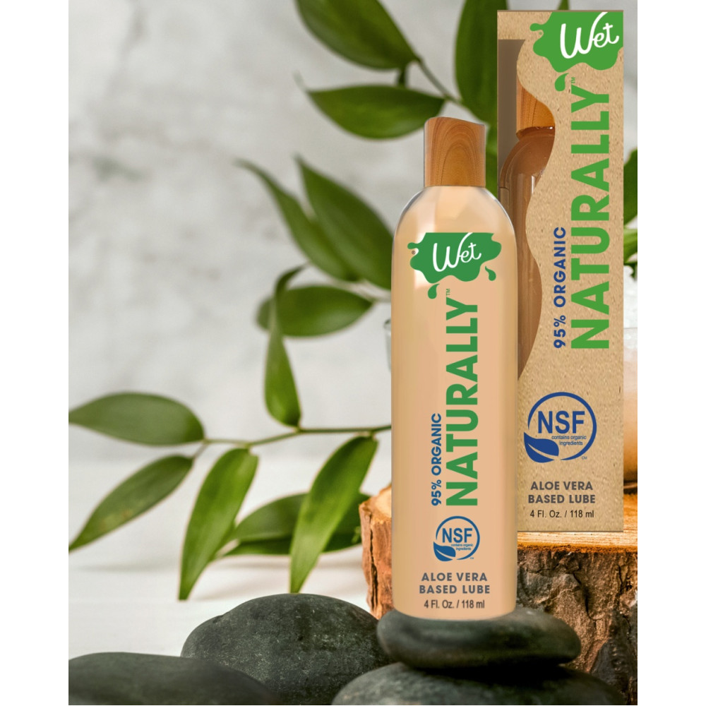 Лубрикант с экстрактом алоэ Wet Naturally 118 мл, на водной основе, фото №4 — секс шоп Украина, NO TABOO