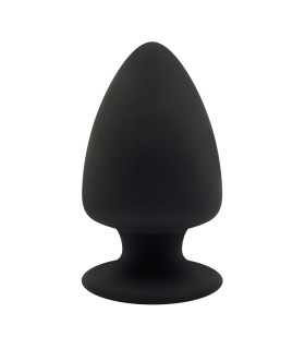 Анальная пробка большая термореактивная Cheeky Love Dream Toys, силиконовая, черная, 13 х 7.5 см - No Taboo