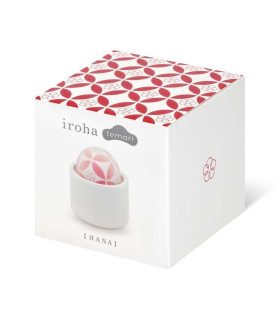 Вібратор для клітора Hana-Temari Iroha, силіконовий, білий, 7 х 6 см - No Taboo