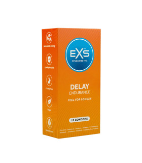 Гумки латексні з пролонгацією EXS Delay, 12 шт. - No Taboo