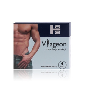 Таблетки для усиления потенции Viageon, 4 таблетки - No Taboo