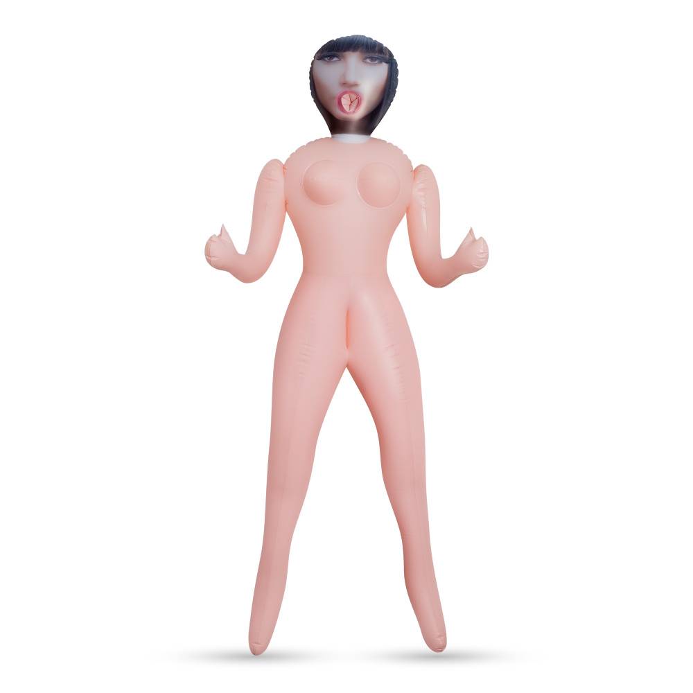 Секс-кукла с 3 отверстиями Crushious Nicole The Inflatable Nurse, бежевая, 155 см фото №2 — секс игрушки: Украина, NO TABOO