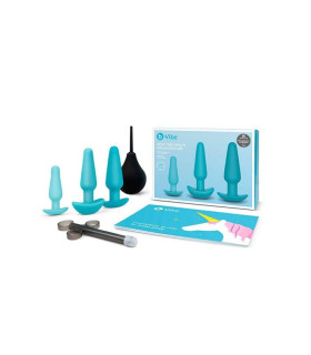 Набор для анального секса B-Vibe Anal Training & Education Set, 6 предметов, голубой - No Taboo