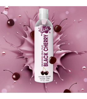 Лубрикант оральный Wet Warming Black Cherry 30 мл на водной основе с разогревом со вкусом черешни - No Taboo