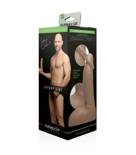 Фаллоимитатор реалистичный Johnny Sins Fleshlight Guys, силиконовый, бежевый, 24.8 х 4.8 см - No Taboo